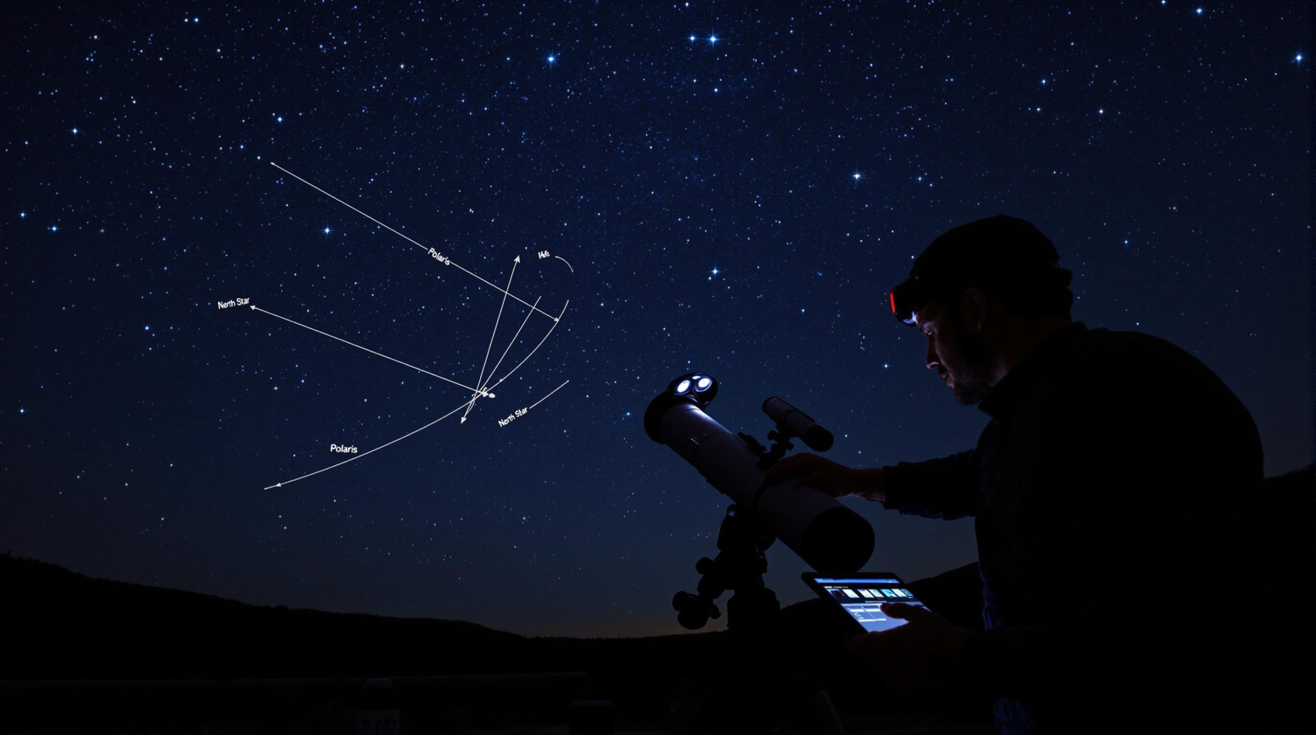 Alignement télescope Skywatcher étoile polaire