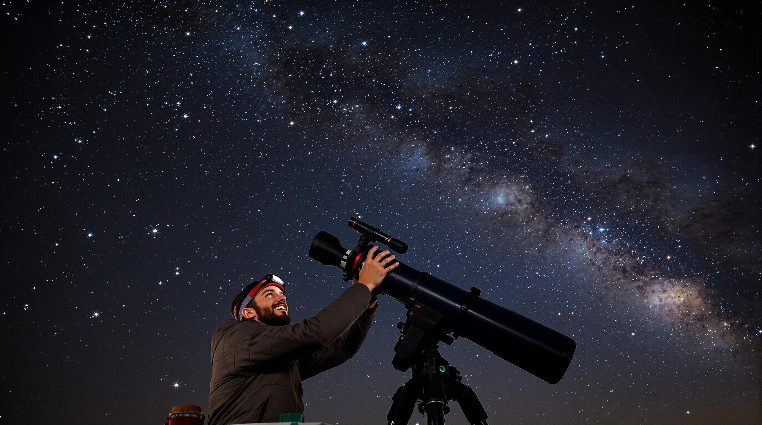 Réglage d'un télescope Skywatcher sous les étoiles