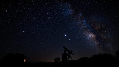 Télescope Skywatcher 130/900 en observation nocturne