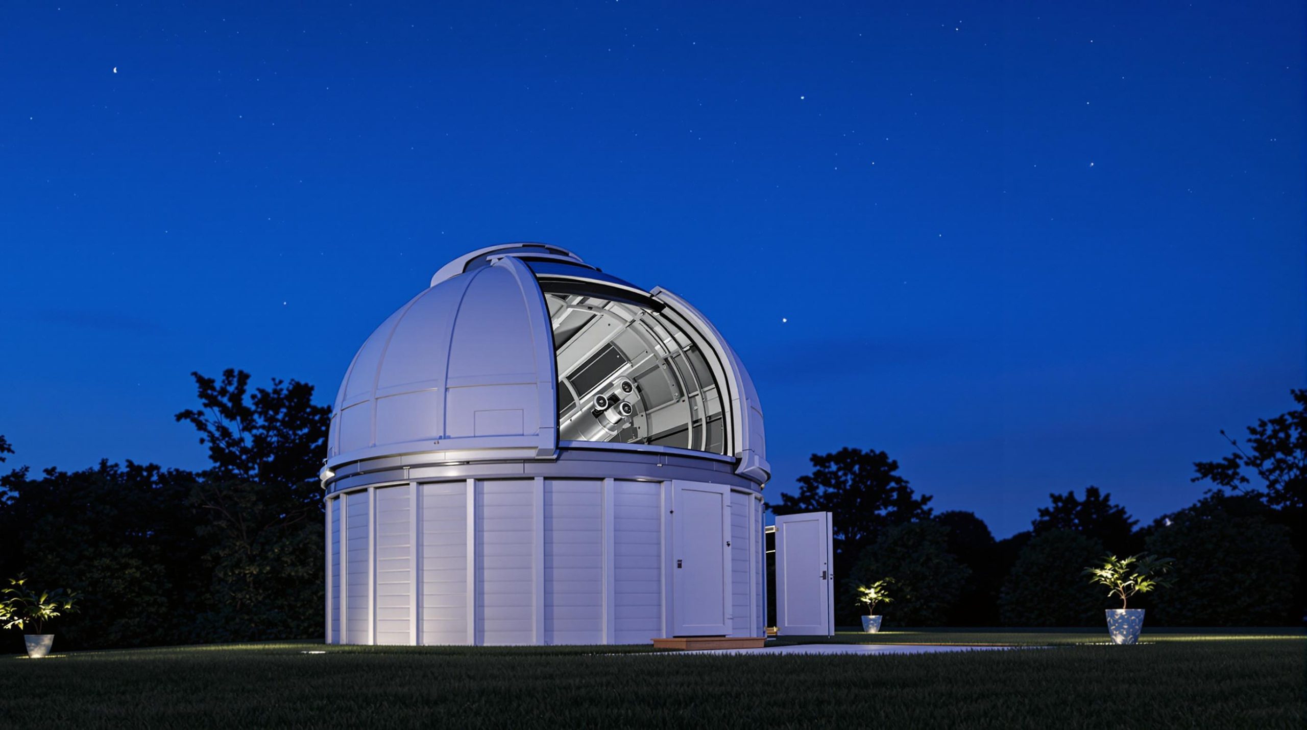 Observatoire personnel équipé d’un télescope haut de gamme