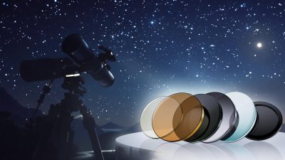 Télescope avec filtres pour observation astronomique