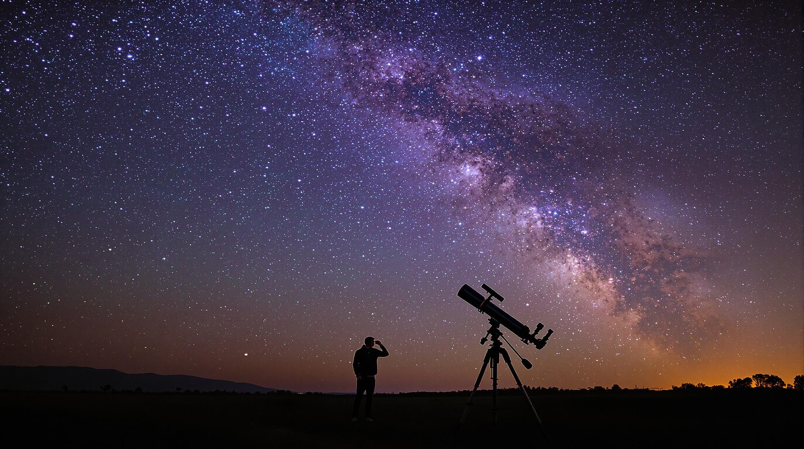 Télescope Vixen sous un ciel étoilé